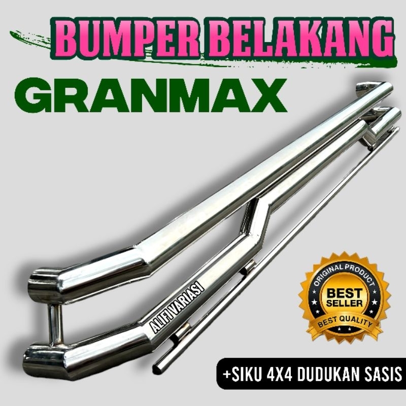 Bamper Bemper Bumper Belakang stainlees Grandmax