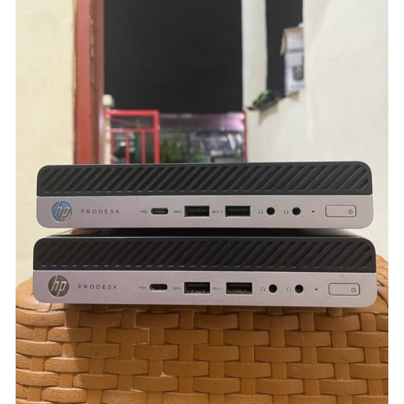 Mini Pc hp Prodesk 600 G3 core i3 6100T Ram 8GB ssd 128GB wifi garansi