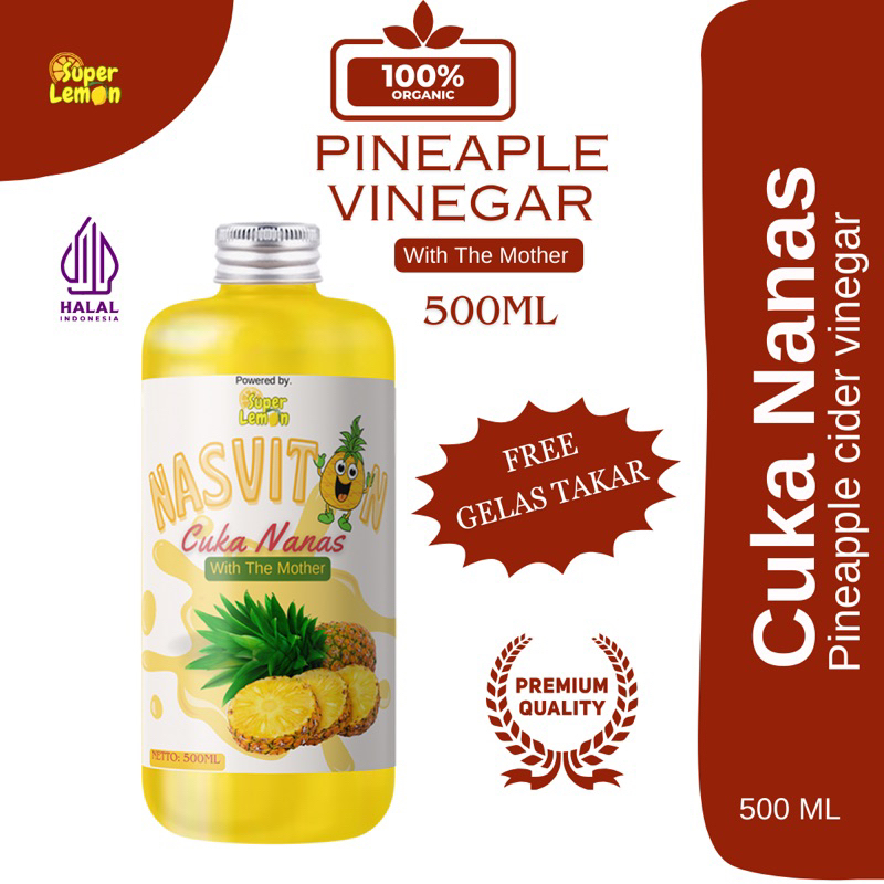 

500ml Nasviton Cuka Nanas Organic With Mother Jus Pelangsing by Super Lemon