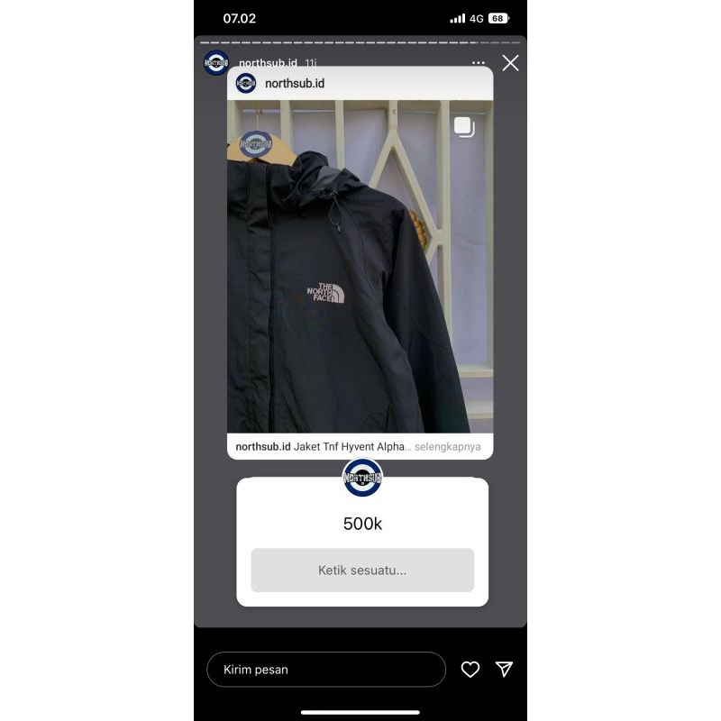 jaket hyvent alpha