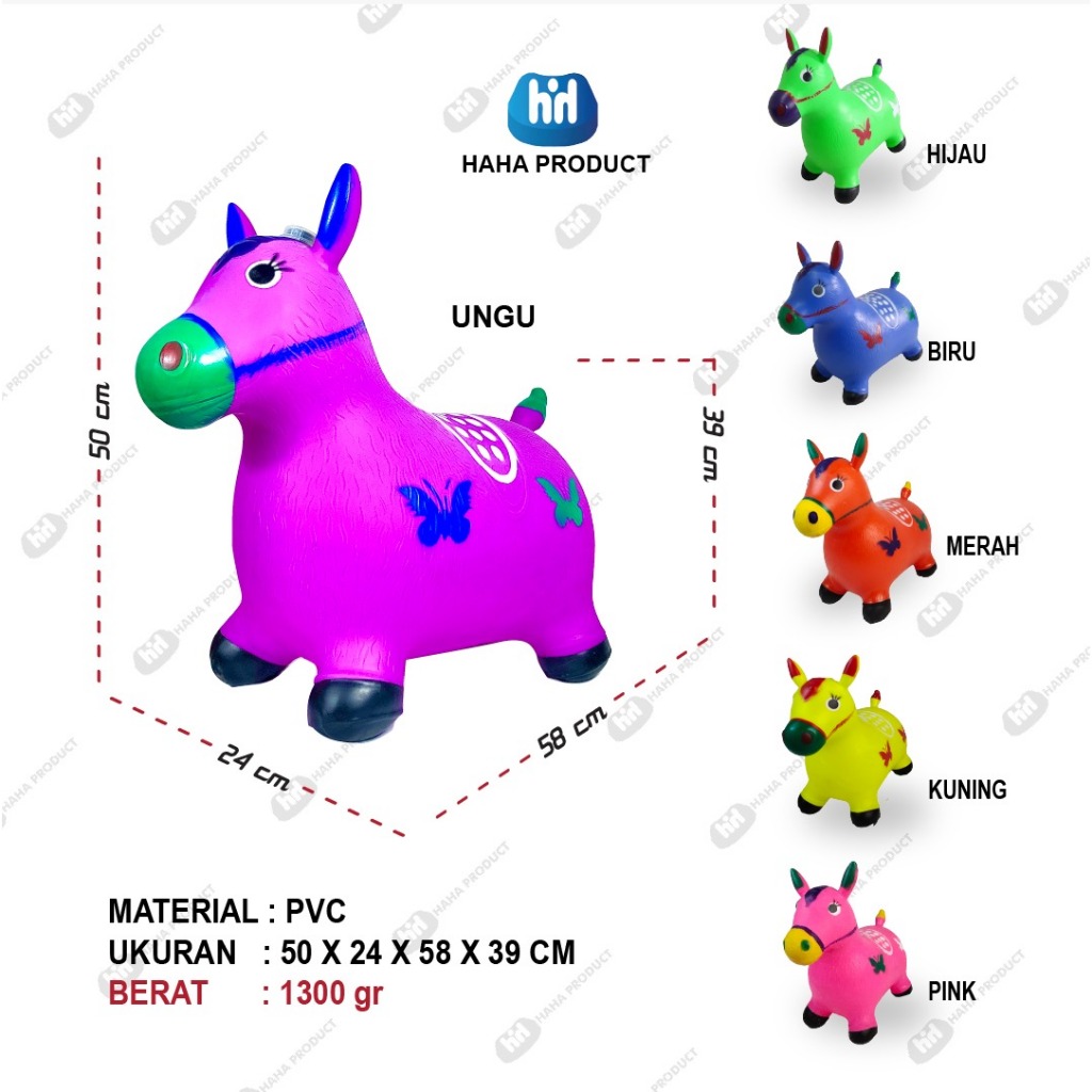 JUMPING KUDA/ JUMPING MUSIK KUDA/ TUNGGANGAN KARET ANAK/ KUDA- KUDAAN KARET