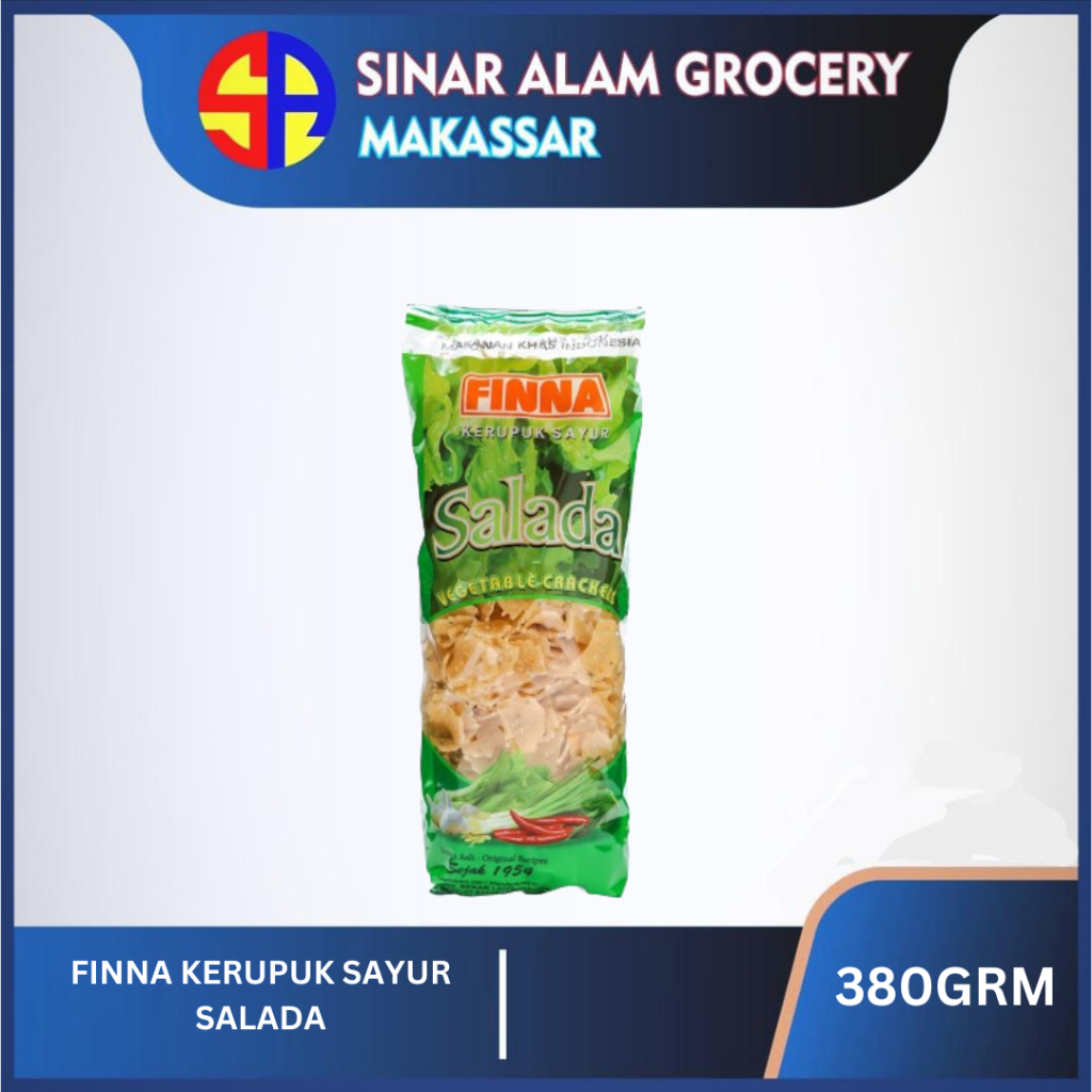 

FINNA KERUPUK SAYUR SALADA CRACKERS 380GRM