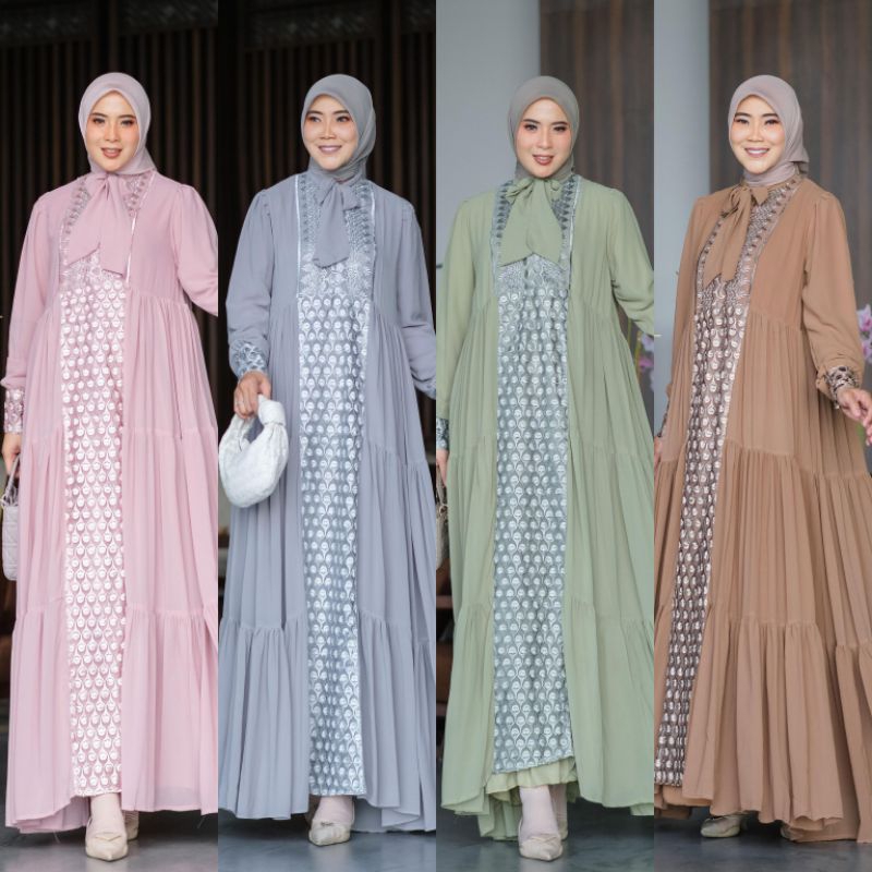 Dayana Dress gamis terbaru Premium original import by D'Lovera