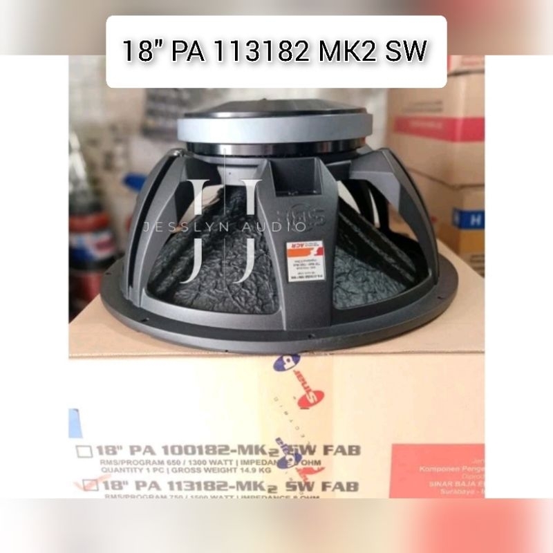 SPEAKER ACR FABULOUS 18" PA 113182 MK2 SW FAB SUBWOOFER 1500 Watt 18 inch original