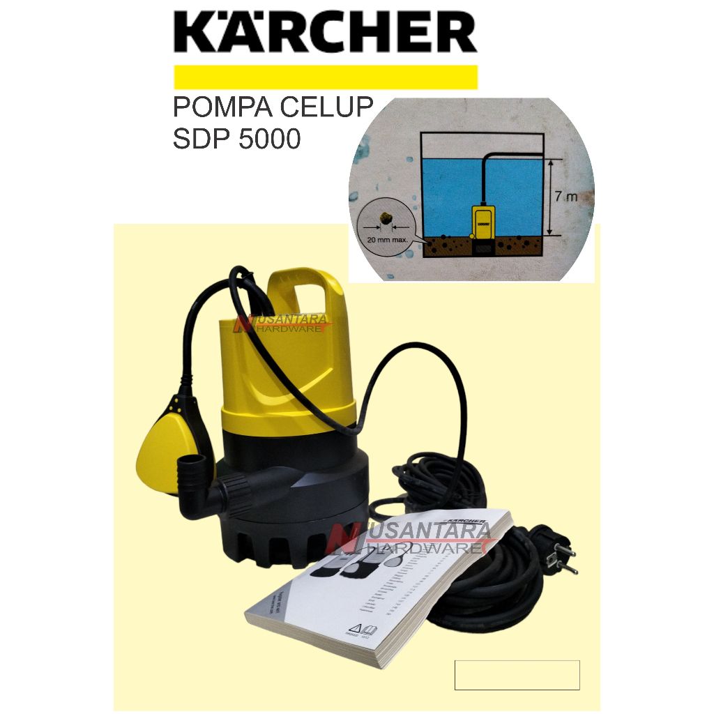 pompa celup air kotor karcher SDP 5000, pompa taman,pompa kolam koi terbaik