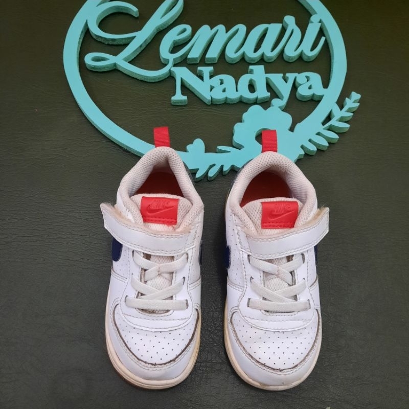 Preloved Nike Court Borough Low Size 24 Sepatu Anak Second