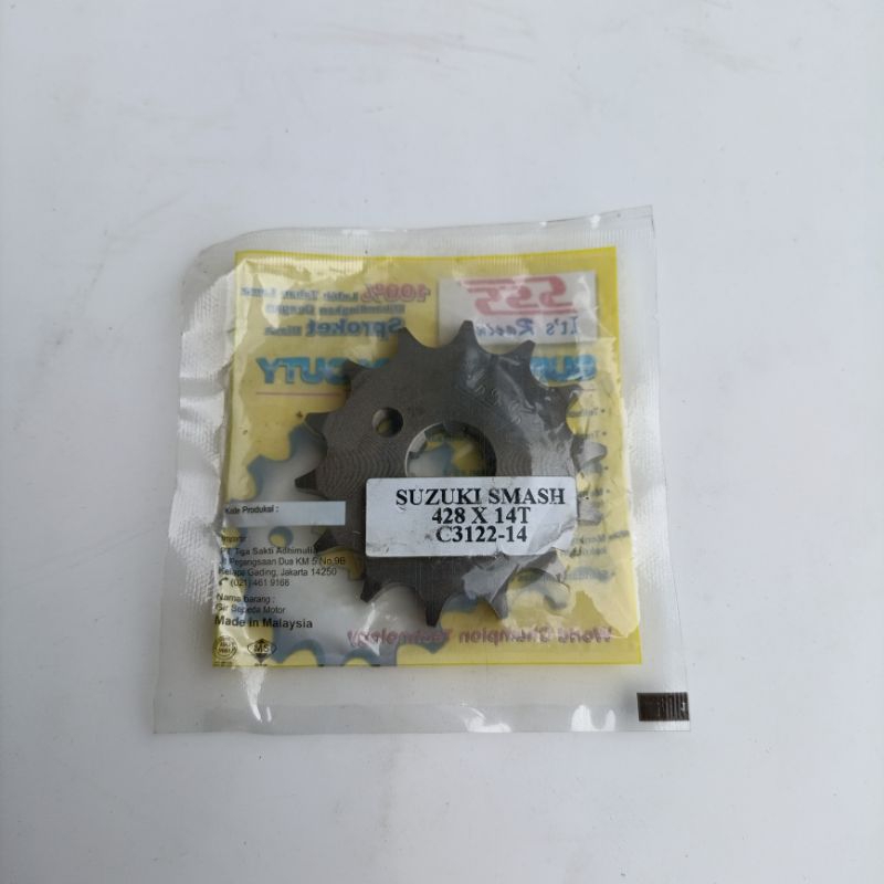 gir depan suzuki smash 428 ukuran 14