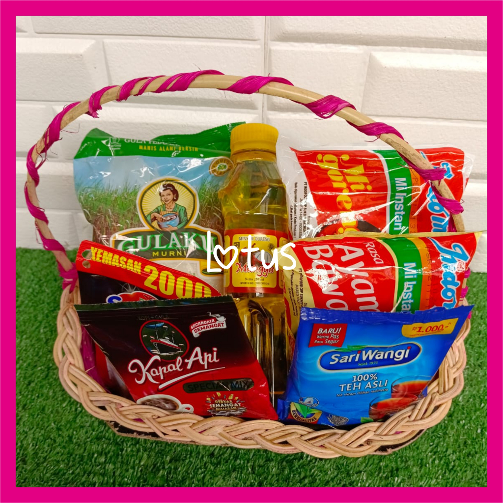 

Sembako Keranjang / Sembako Murah / Sembako Hampers Lebaran / Paket Sembako Rotan