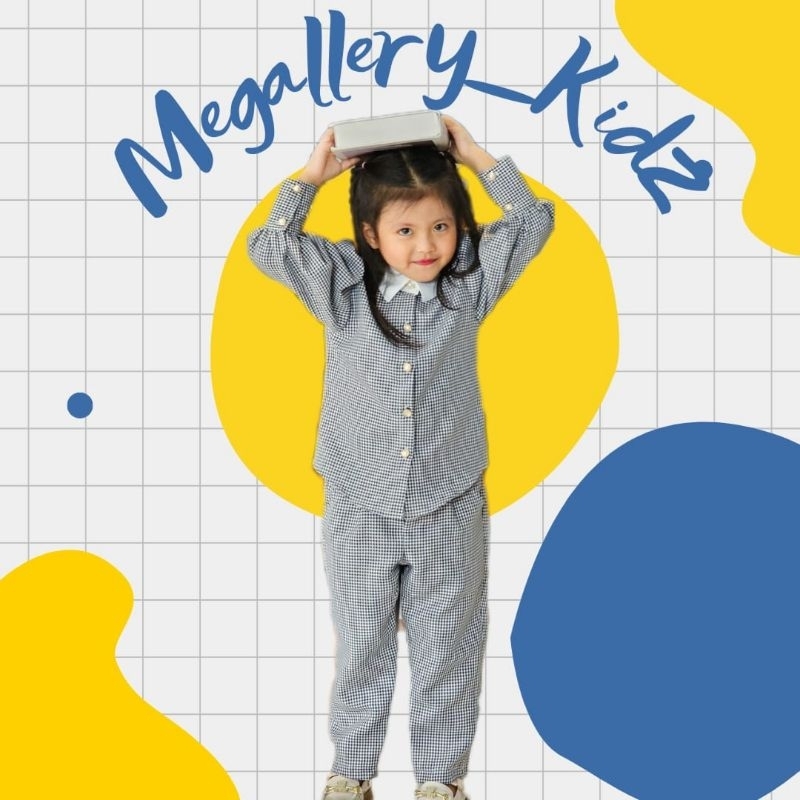 Viola Set Pants Baju Anak | One Set | Setelan Baju Anak Perempuan | Dress | Vintage Elegant | Tunik 