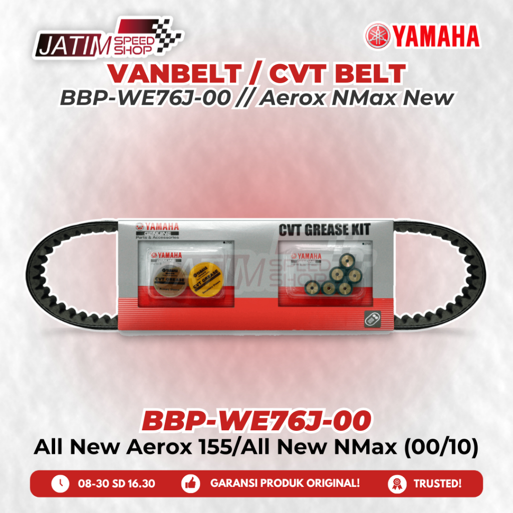 Yamaha Genuine Parts Vanbelt V-Belt Fanbelt CVT Belt BBP-WE76J-00 BBP-WE76J-10 All New Aerox 155 All