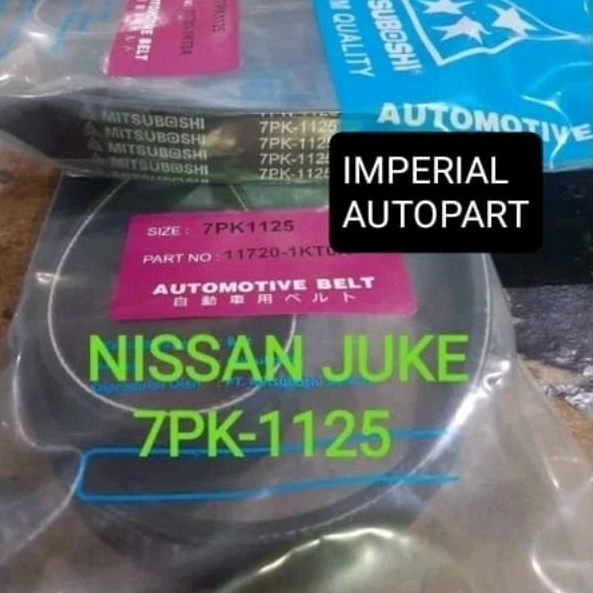 fan belt v belt tali kipas Nissan Juke 7PK1125 7PK-1125