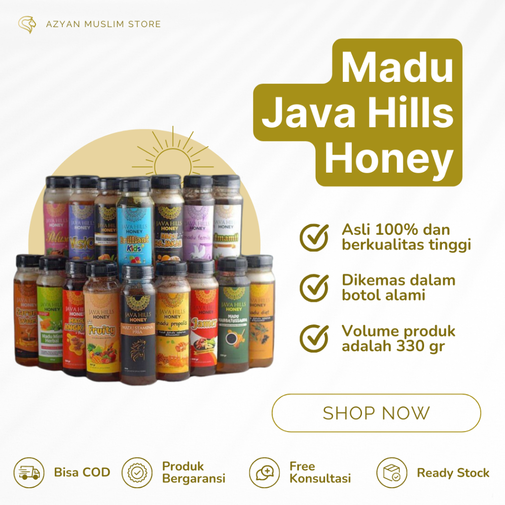 

Madu Murni Asli Original 100% Tanpa Campuran Alami Natural Honey Java Hills