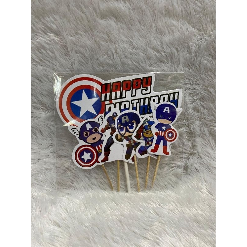 Topper Cake Captain America