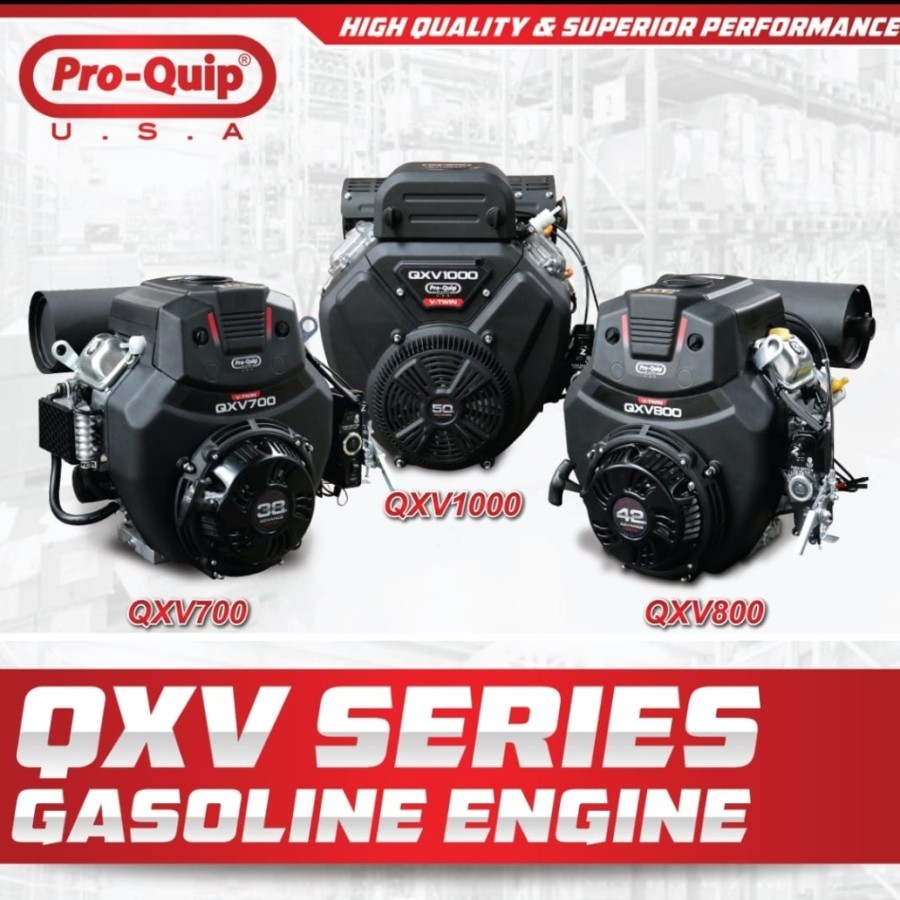 PROQUIP Mesin Penggerak Bensin 50 42 38 HP PK Stater Engine QXV 1000 800 700 QXV1000 QXV800 QXV700 O