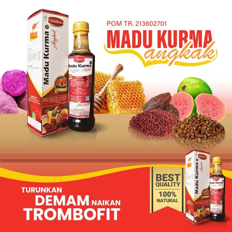 

Madu Kurma Angkak Propolis Gholiban 460gr
