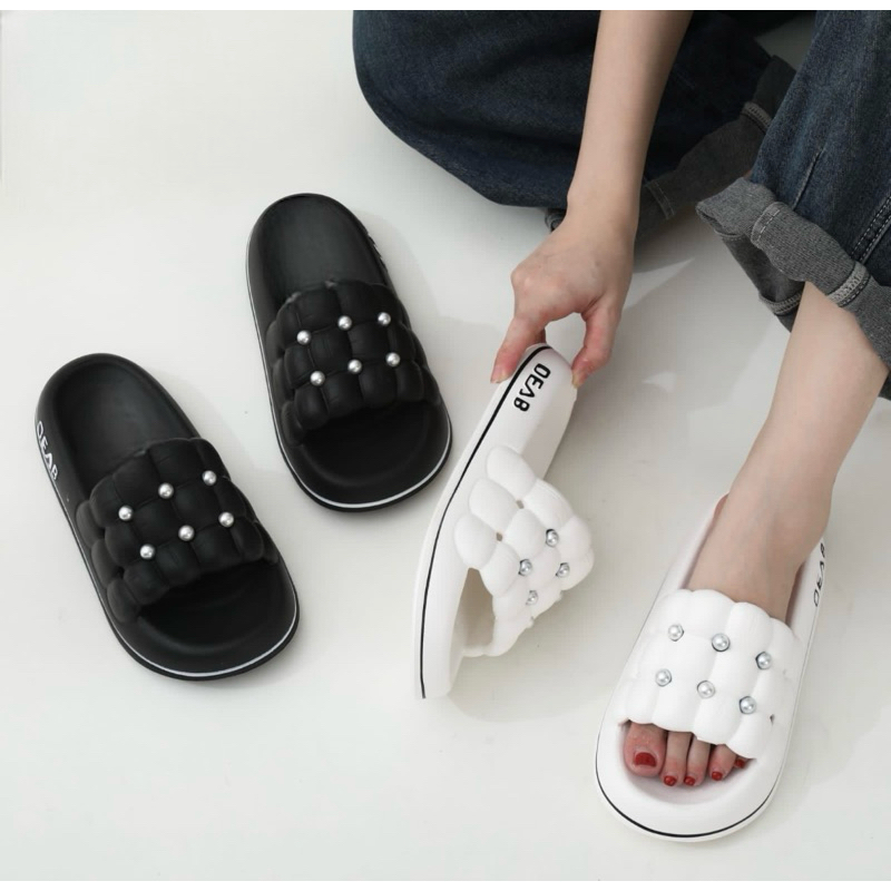 Sandal Wanita Jelly/Sandal Rumahan Slipper Mutiara