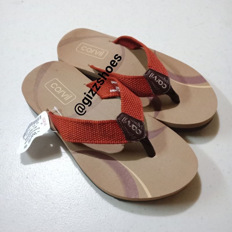 Sandal Carvil Carnivo Alfino Martino Suga Brandon Hitam Black Red Coklat Brown Grey Abu Gray Rumah S