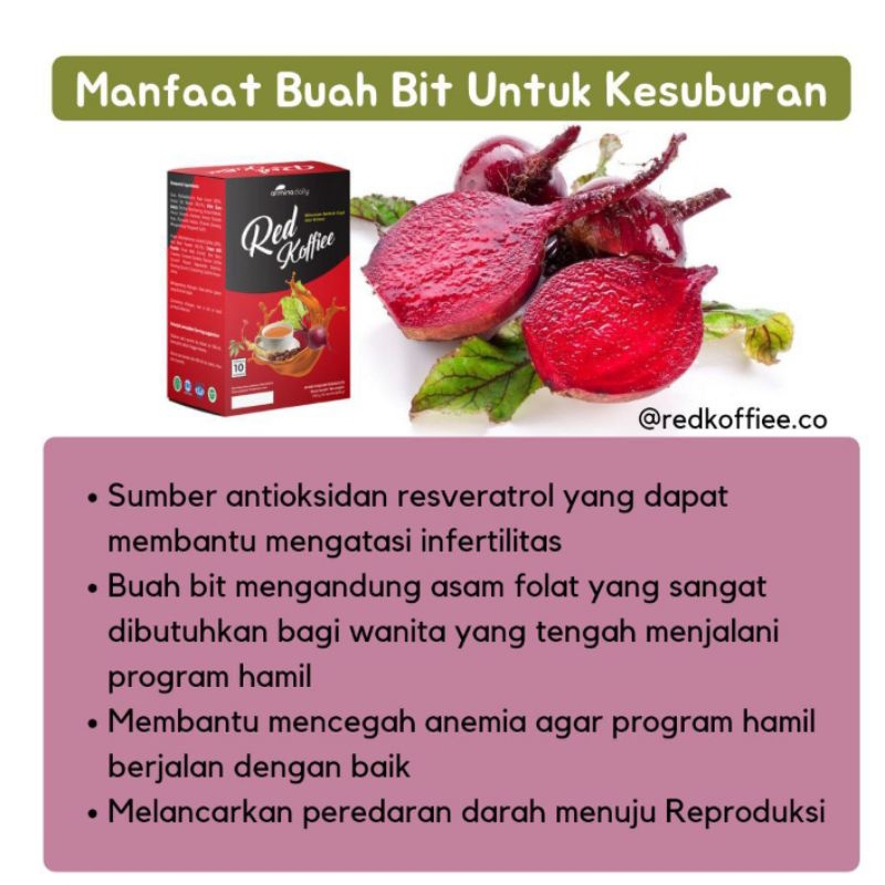 

Red koffie 1pak isi 10 sachet