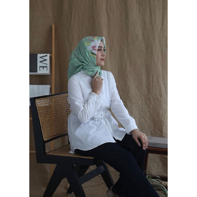 Massannang Series - Scarf Lontara Lagosi Hijau Mint