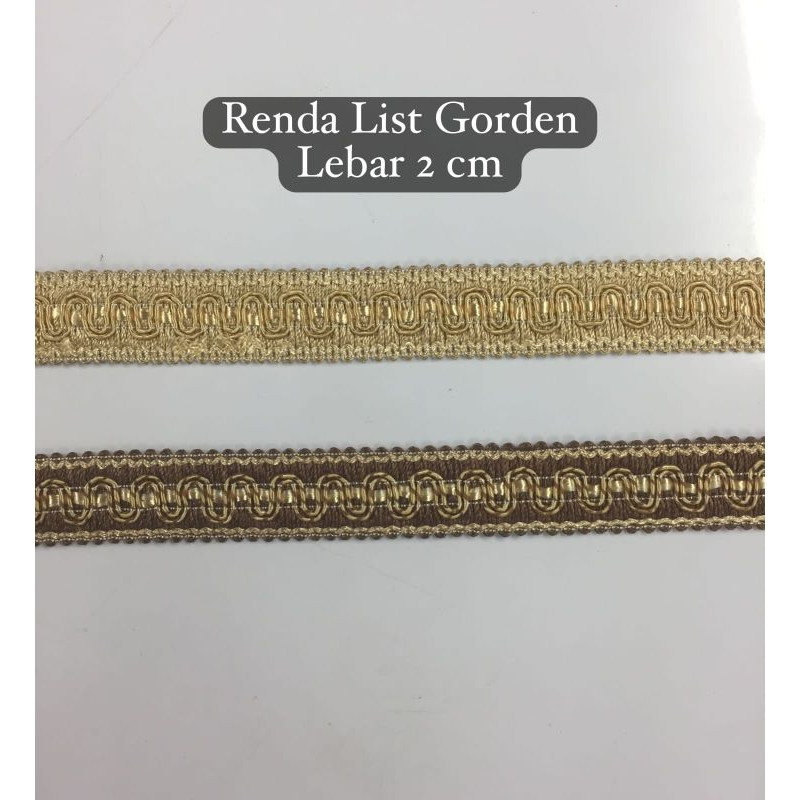 Renda Lis Meteran/ Renda Gorden