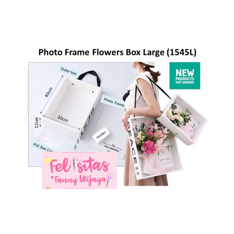 

Photo frame flowers box large 1545L box bunga size Large -ATB