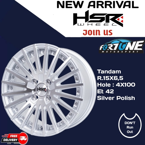 Velg HSR Ring 15 Brio Lebar 6,5 Type Tandam
