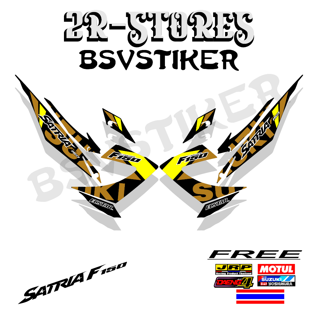 #satria fu facelift 4, striping satria fu 150 facelift, stiker suzuki raider 150 grafis