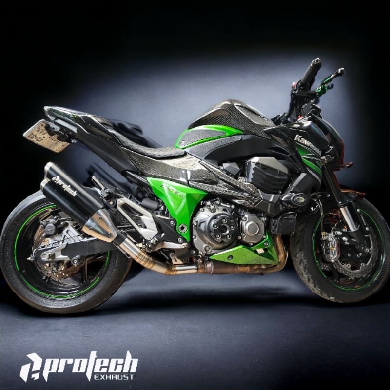 header mid pipe slip on knalpot Protech Kawasaki z800 51 mm