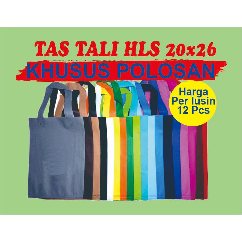 

Tas Godybag Polos 20x26, Tas hls polos 20x26, Tas sponbond 20x26 polos, supplier tas godybag, Agen tas godybag polos