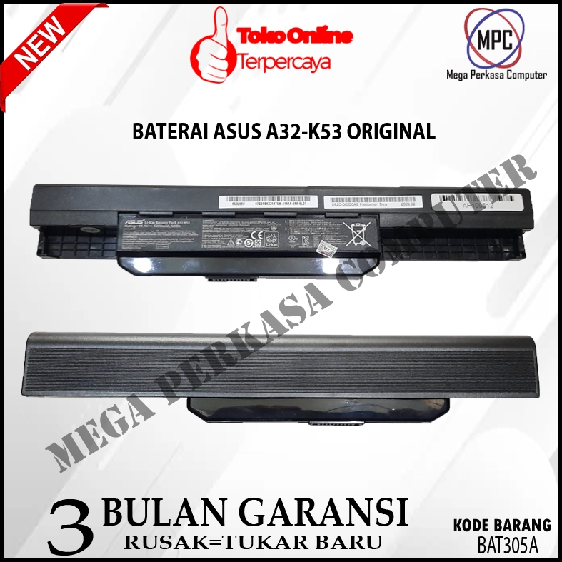 Baterai Batere Laptop Asus A32-K53 ORI