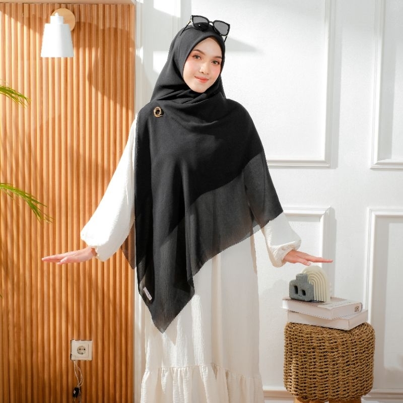 KERUDUNG HIJAB SEGI EMPAT BESAR JUMBO SYAR'I POLYCATTON PREMIUM LASERCUT TERLARIS MURAH