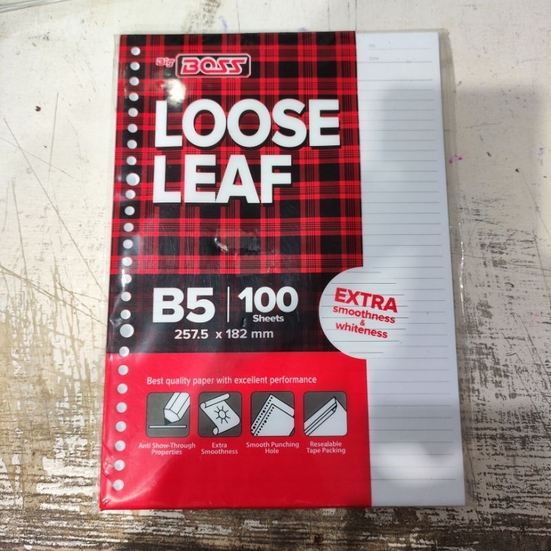 

Loose Leaf BIG BOSS / ISI BINDER / ISI KERTAS FILE B5 100 sheets