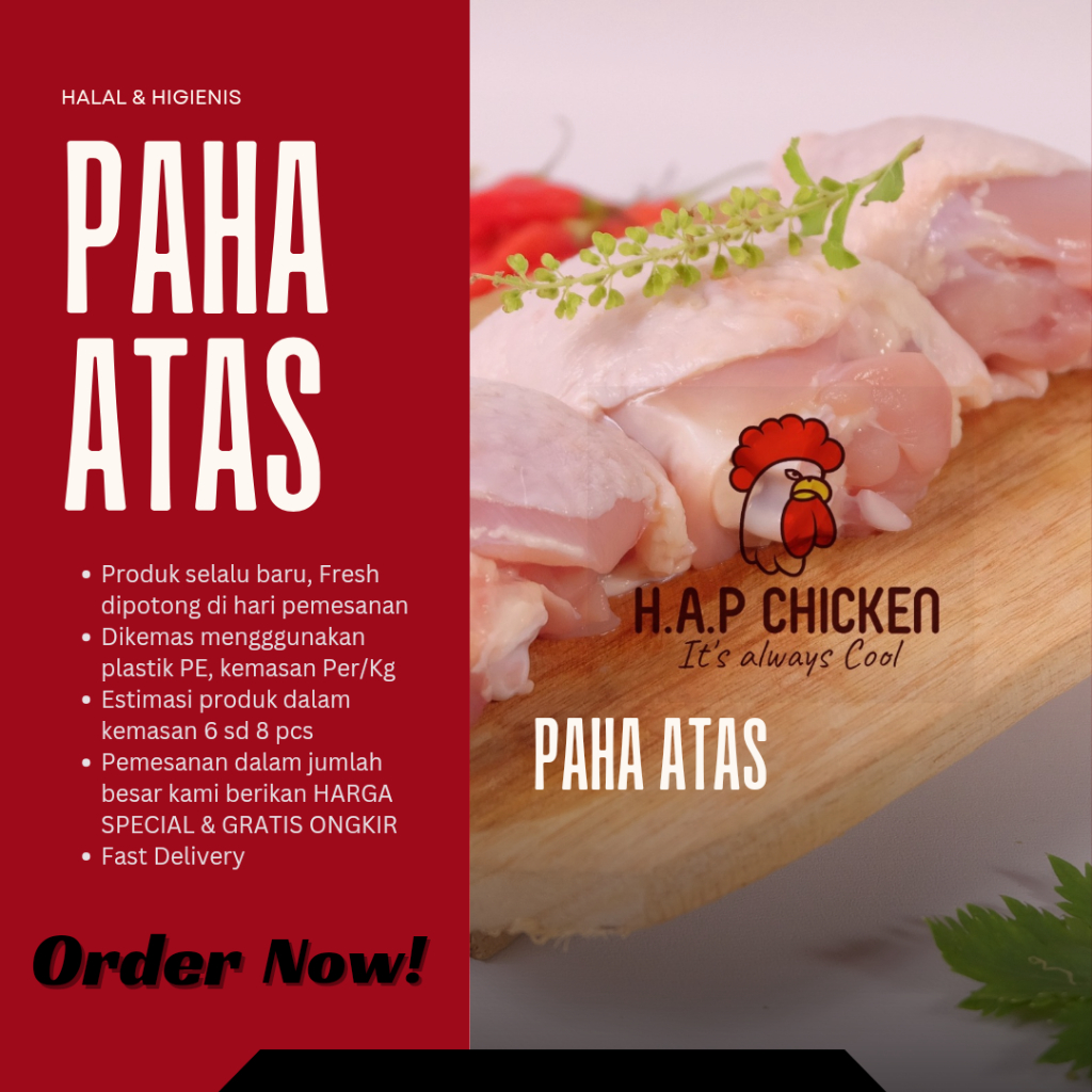 

Daging ayam paha atas dengan tulang