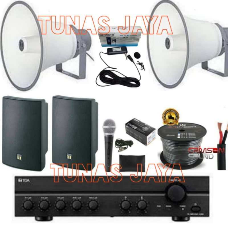 PAKET TOA SOUNDSYSTEM MASJID DAN MUSHOLLA AMPLI TOA 240 WATT