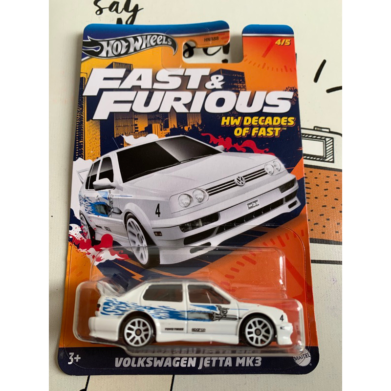 Hot Wheels decade of fast jetta mk3