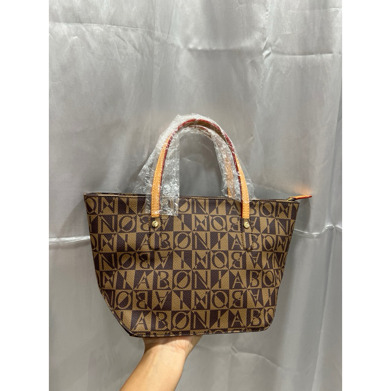 TAS BONIA MONOGRAM TOTE BAG S