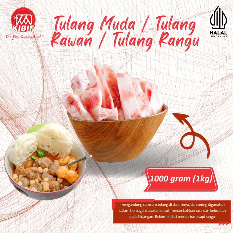 

Tulang Muda / Rawan / Tulang Rangu 1kg