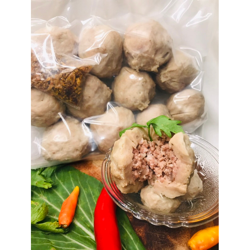 Bakso isian daging tetelan sapi isi 13 pcs / Frozen