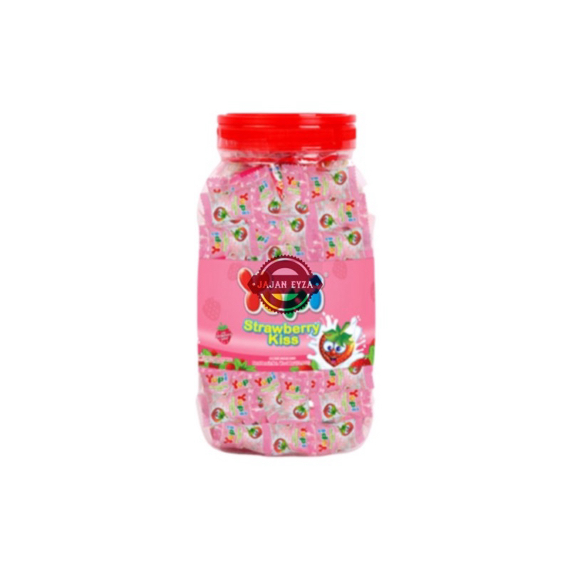 

PERMEN YUPI STRAWBERRY KISS TOPLES -+ 120 PCS