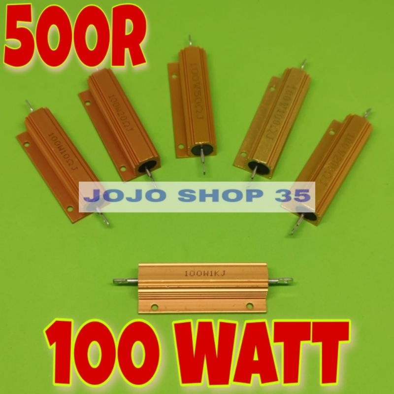 Resistor 100watt 500R 500ohm 100W resistor 100WATT 500 Ohm Wirewound Dummy Load Shunt wirewound