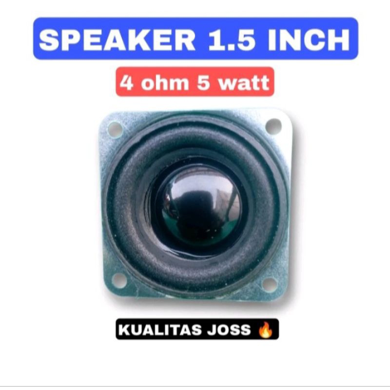 SPEAKER 1,5 INCH 4 Ohm 5 Watt BARU Speaker Mini 2" Speaker Bass Speaker