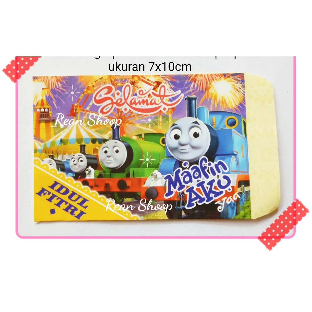 

amplop angpao lebaran idul fitri ukuran kecil karakter thomas and friends