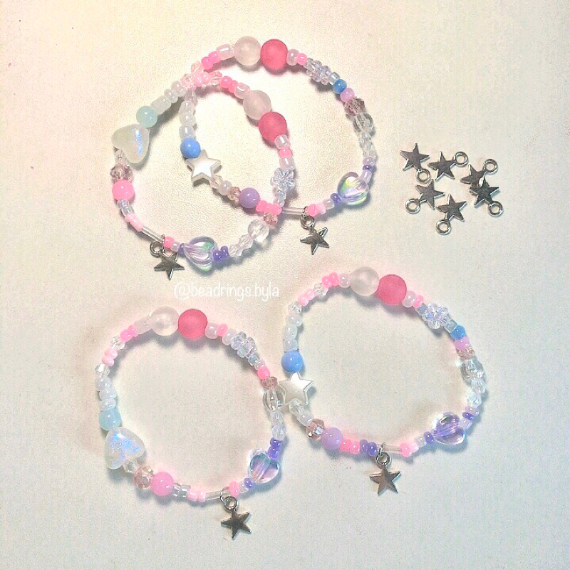 gelang manik pink aesthetic
