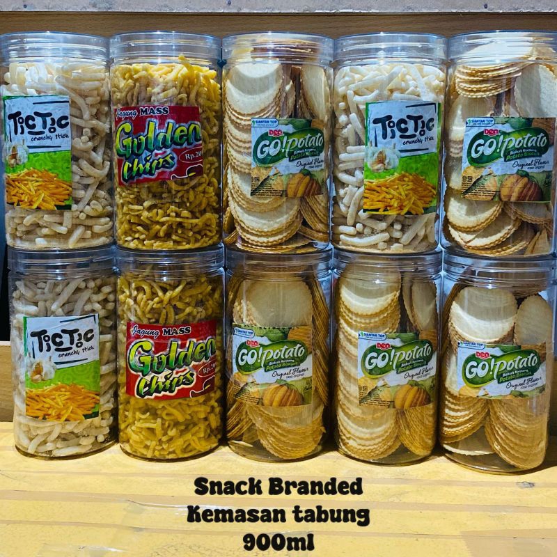 

READY STOK SNACK BRANDED TIC TIC GOLDEN CHIPS GO POTATO KEMASAN TABUNG 900ML