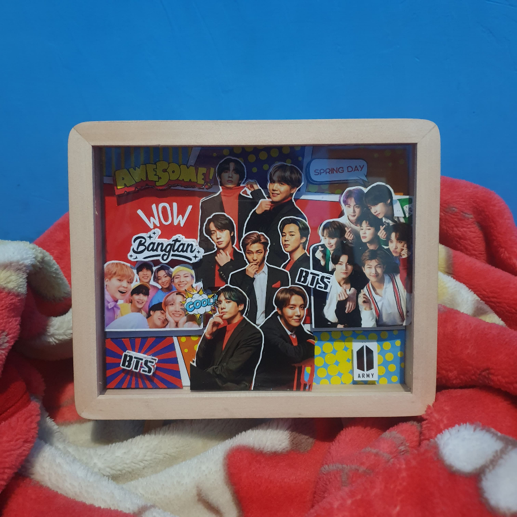 Scrapframe 3D BTS Army, Foto Bingkai BTS