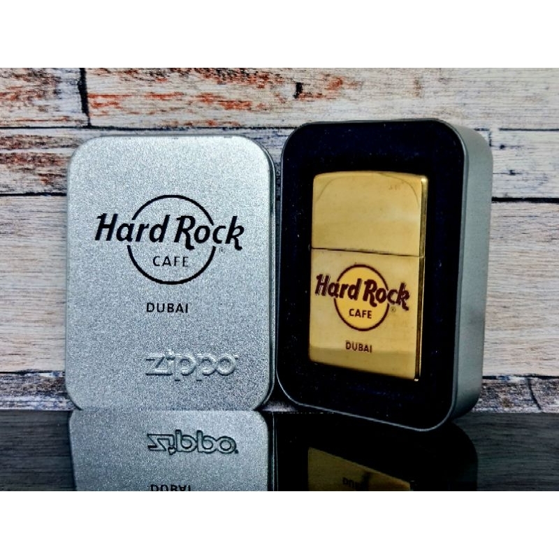 Zippo HRC Hard Rock Cafe Brass Dubai 2008