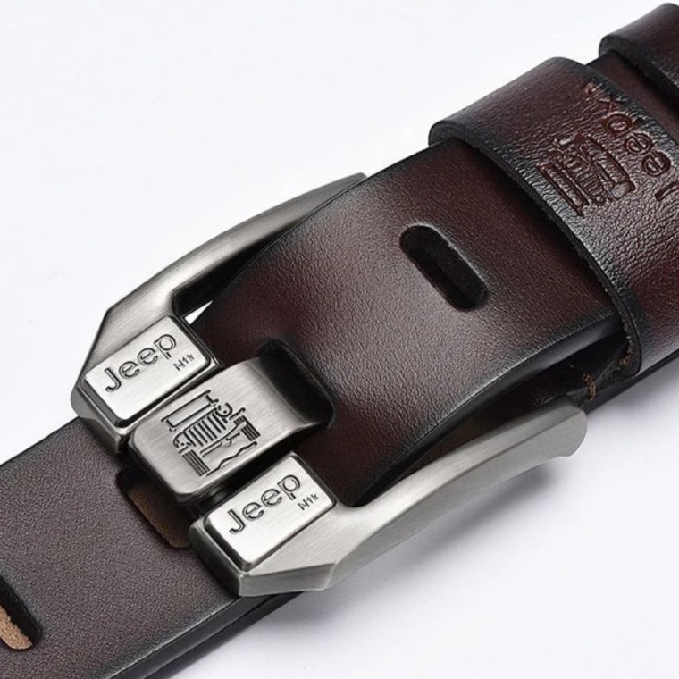 Produk Terbatas BIG SALEbelt jeep kulit asli pria berkualitasikat Pinggang Pria sabuk kulit trendy