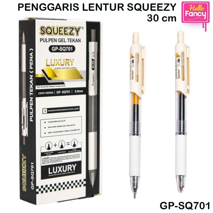 

Ready stock Pulpen Gel Tekan Starpen Gel Pen Click SQ Starpen 5mm SQ71 1Pck 72