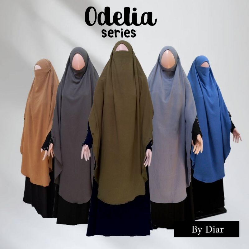 French Khimar Instan Bahan Crinkle Airflow Premium Series HANA | FK Instan | FK Karet | FK Murah