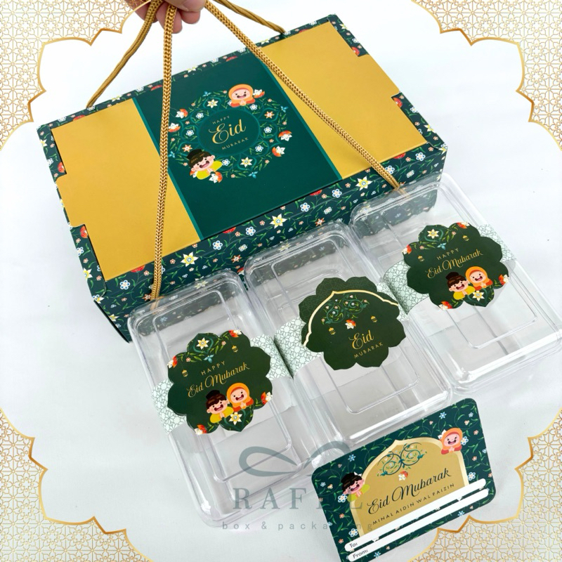 

5 Set Box Jinjing Talina 24x15x7 cm Dus Kue Idul Fitri